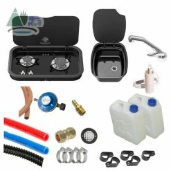 Thetford Argent Sink & Topline 165 Hob Campervan Conversion Kit 1 -Outlet Kitchen Store 165 argent black gaz 52967.1628164924