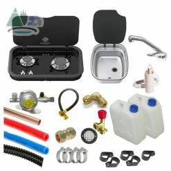 Thetford Argent Sink & Topline 165 Hob Campervan Conversion Kit 1 -Outlet Kitchen Store 165 argent silver bh 77017.1628164932