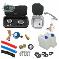 Thetford Argent Sink & Topline 165 Hob Campervan Conversion Kit 1 -Outlet Kitchen Store 165 argent silver gaz 33631.1628164929