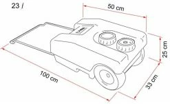 Fiamma 23 Litre Fresh Water Caravan Roll Tank -Outlet Kitchen Store 23L dims 20598.1380205215