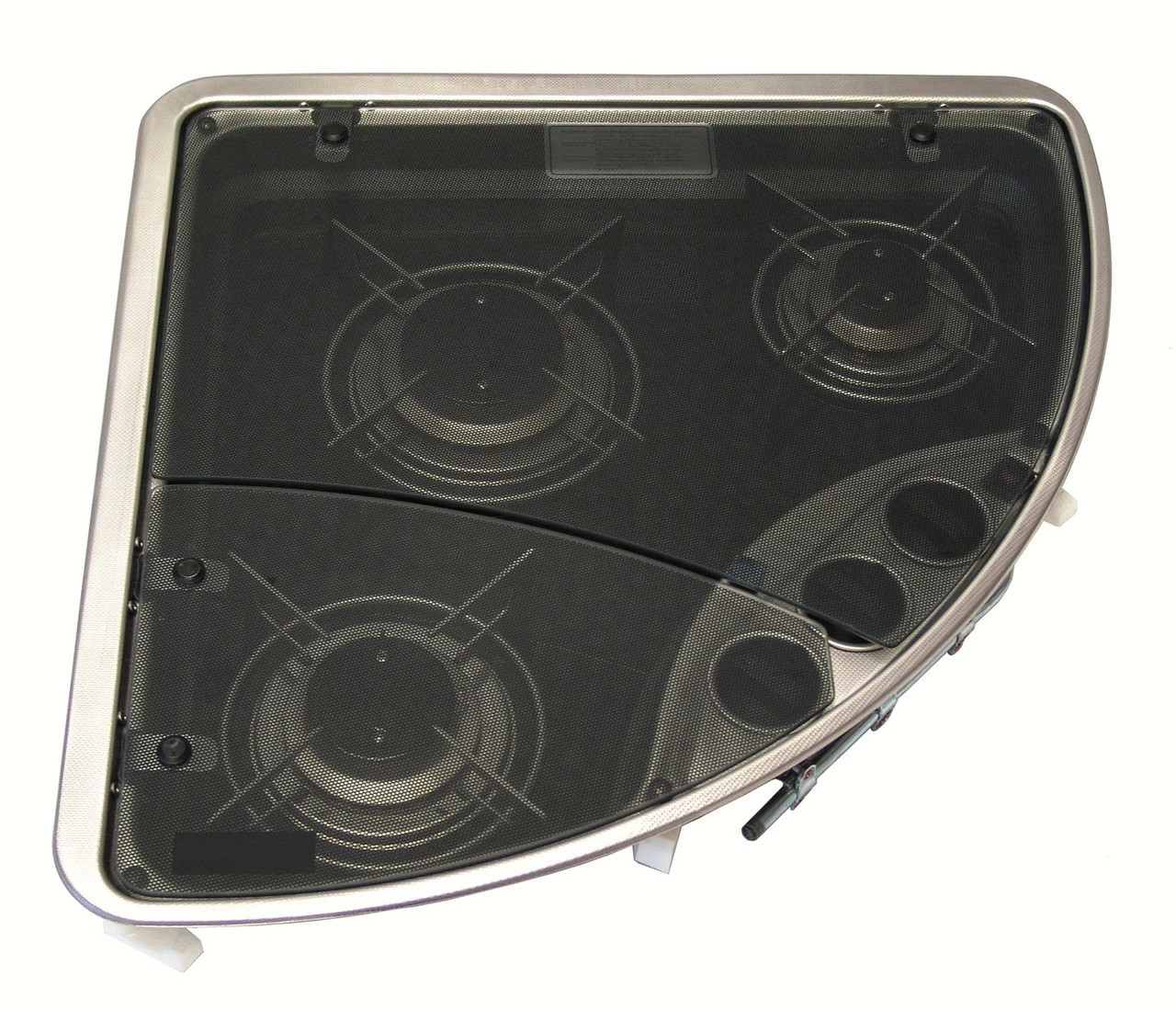 Dometic-Cramer CE-08-DF 3-Burner Caravan Hob With Glass Lid 4 Dometic-Cramer CE-08-DF 3-Burner Caravan Hob With Glass Lid - Image 2