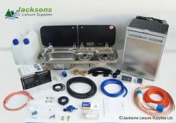 Dometic-Smev 9222 Hob And Sink, CRX50 Fridge & Sargent EC160 Complete Conversion Kit 2 -Outlet Kitchen Store 9222L Gaz CR50 CR copy 99916.1506712998
