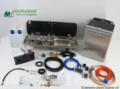 Dometic-Smev 9222 Hob And Sink, CRX50 Fridge & Sargent EC160 Complete Conversion Kit 2 -Outlet Kitchen Store 9222R CR50 BLK CR 44941.1445430324