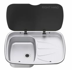Spinflo Argent Caravan Sink & Drainer With Seal & Siphon -Outlet Kitchen Store Argent Sink right handed 1 copy 61653.1496998627
