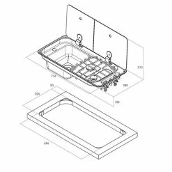 CAN FL1401 FL1402 Sink And Hob Combi Cooker For Campervans & Caravans -Outlet Kitchen Store CANFL1402 P 2 1647745852 34018.1652966897