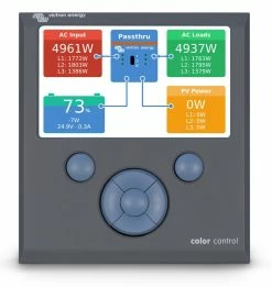 Victron Energy Color Control GX Panel For Batteries & Solar Panels -Outlet Kitchen Store Color Control Screen Overview 95338.1547630492