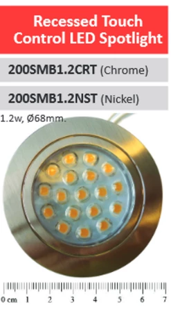 JLS 12v Touch Sensitive Caravan Motorhome Campervan Recessed Downlight -Outlet Kitchen Store Dimatec1 14590.1482246003
