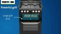 Thetford K1520 Lightweight Oven And Hob Cooker With Dual Fuel Option -Outlet Kitchen Store Frame 01973 02206.1548358477