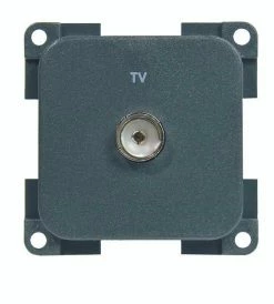 CBE Single TV Coaxial Outlet Aerial Socket