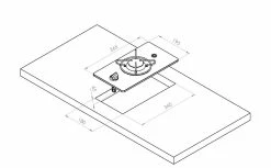 Navy Load Built In Glass Hob Single Burner NL.20011 -Outlet Kitchen Store NL.20011 D 36716.1676234220