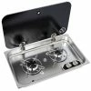 Navy Load Built In Stainless Steel Double Burner Hob With Glass Lid NL.21002 -Outlet Kitchen Store NL.21002 50030.1676738243