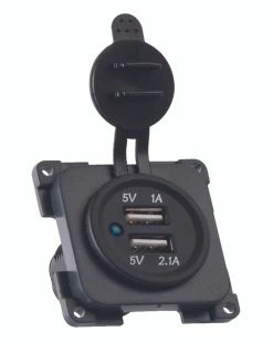 CBE Twin Caravan Motorhome 12v USB Charger Socket