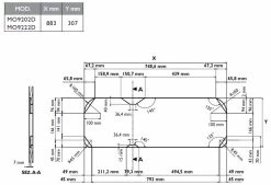 Dometic HSG 2370 Smev 9222 Sink And Hob Combination Unit Inc Template -Outlet Kitchen Store Smevtemplate 75470.1553111919
