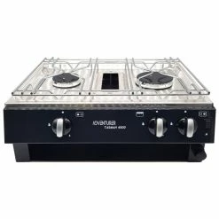 JLS Tasman 4500 2 Burner Hotplate Boat And Caravan Hob And Grill -Outlet Kitchen Store Tasman TP4500 BK 3 41635.1675337766