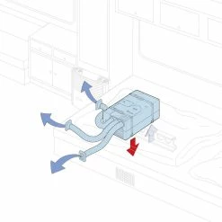 Truma Saphir Compact Under Bench Air Conditioning Unit -Outlet Kitchen Store air conditioning saphir air distribution eco layer 99626.1553619886