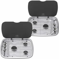 Thetford Spinflo Argent Caravan 3 Burner Hob With Glass Lid