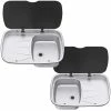Spinflo Argent Caravan Sink & Drainer With Seal & Siphon -Outlet Kitchen Store argent sink drainer 06219.1496998294