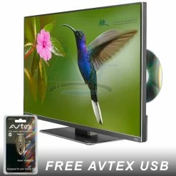Avtex M219DRS PRO 12v LED TV Freeview HD DVD SAT HD REC Caravan Motorhome TV