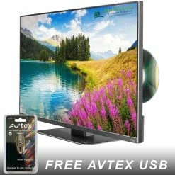 Avtex M249DRS PRO 12v LED TV With Freeview HD SAT HD DVD REC For Caravans Motorhomes