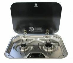Dometic-Smev 8005 Sink & Smev 8002 2 Burner Hob Combo -Outlet Kitchen Store dometic smev 8002 hob 35971.1553979565.1280 34336.1575453058