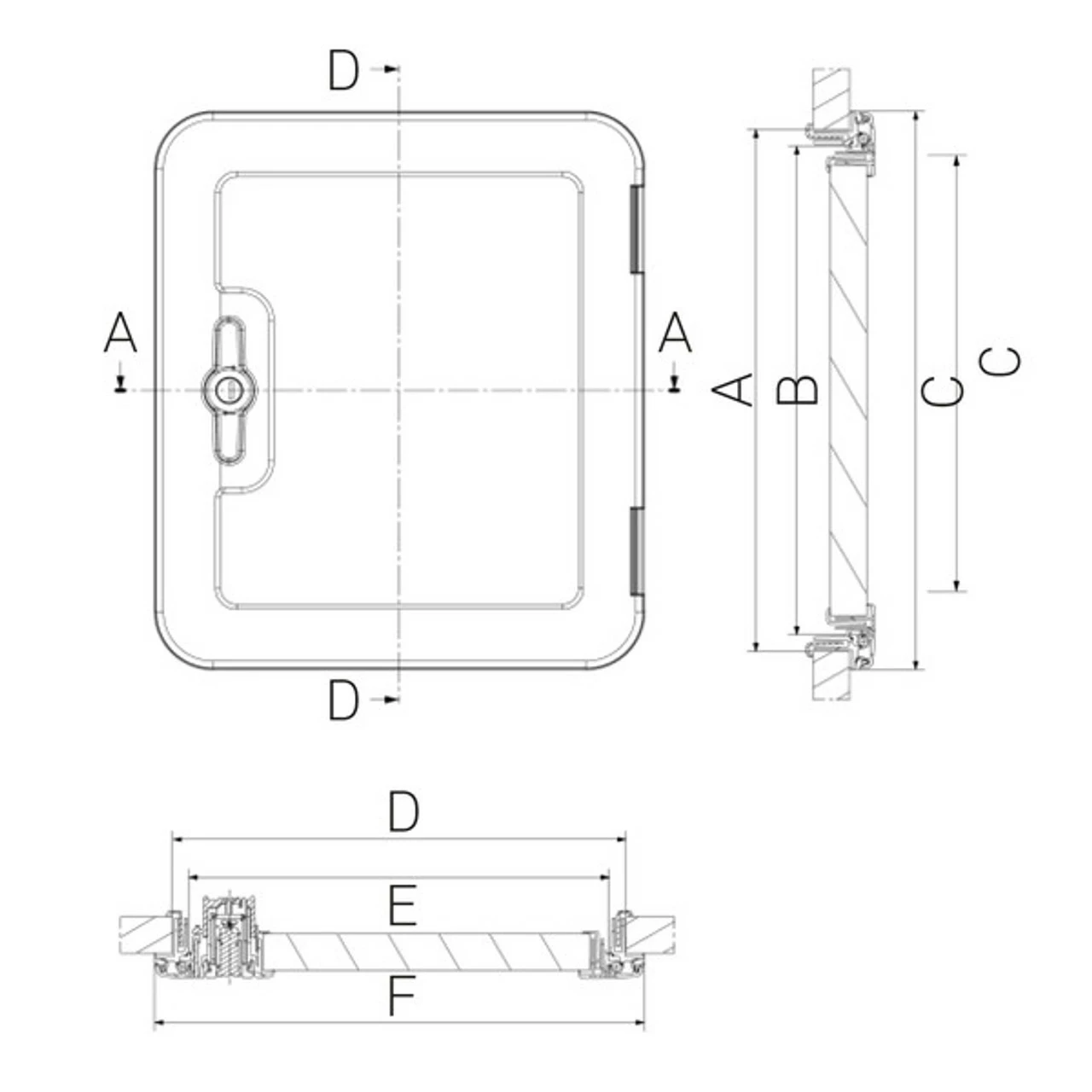 Dometic Service Hatch SK5 Cassette Toilet Caravan Access Door 4 Dometic Service Hatch SK5 Cassette Toilet Caravan Access Door - Image 2