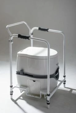 JLS Excellence Electric & Manual Flush Portable Toilet With Folding Mobility Frame -Outlet Kitchen Store excellence closed frame 80861.1398760963