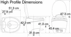 Thetford Aqua Magic Bravura Fixed Toilet -Outlet Kitchen Store high profile 25572.1482323288
