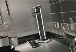 Kengo Pop Up Deluxe Power Dock 13amp Sockets With USB Ports