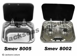 Dometic-Smev 8005 Sink & Smev 8002 2 Burner Hob Combo
