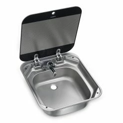 Dometic-Smev SNG 4244 (Smev 8006) Caravan Sink With Glass Lid