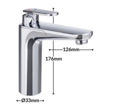 Reich Vector E Campervan Caravan Mixer Tap Chrome Finish -Outlet Kitchen Store vector E 89688.1675850289