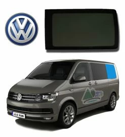 JLS VW T5 T6 Bonded Privacy Glass Fixed Window - Rear Left Hand SWB